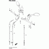 Схема вузла: Кермо & Тросики для Suzuki GSX-R1000