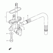 Схема узла: Топливный кран для Suzuki DR250