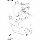 Схема вузла: Патрубок системи охолодження для Suzuki SV650