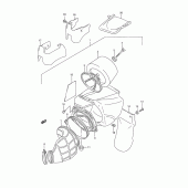 Схема вузла: Повітряний фільтр для Suzuki RM250