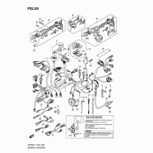 Схема вузла: Електропроводка (Imobi) (an400zal1 e51) для Suzuki AN400 Burgman (EU analogue of SkyWave)