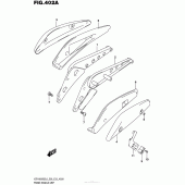 Схема вузла: Задній кронштейн Suzuki VZR1800 Boulevard M109R BOSS
