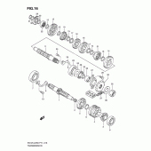 Схема узла: Трансмиссия для Suzuki EN125