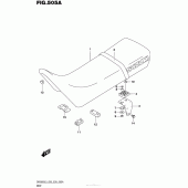 Схема узла: Сиденье для Suzuki DR200 DR200S