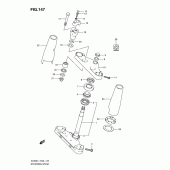 Схема узла: Рулевая траверса (Vl800cuel1 e19) для Suzuki VL800 Intruder C800C/ Boulevard C50C