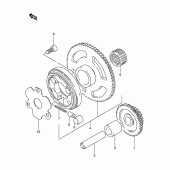 Схема узла: Привод стартера для Suzuki DR125