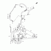 Схема вузла: Система вентиляції бака (E33) для Suzuki VZ800 Marauder