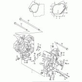 Схема вузла: Картер двигуна (Model k1/k2) для Suzuki SV650