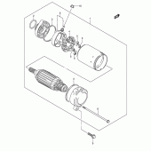 Схема вузла: Електричний стартер для Suzuki VL1500 Intruder C1500/ Boulevard C90
