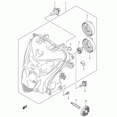 Схема вузла: Фара (E24) для Suzuki GSX-R600