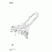 Схема вузла: Рама (Sfv650ul1 e24) для Suzuki SFV650 Gladius