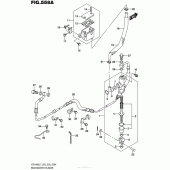 Схема вузла: Задній гальмівний циліндр Suzuki VZR1800 Boulevard M109R BOSS
