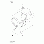 Схема вузла: Фара (P19) для Suzuki GZ125 Marauder