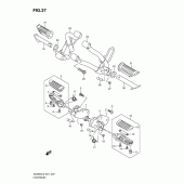 Схема вузла: Підніжки для Suzuki DL650 V-Strom