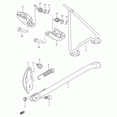 Схема вузла: Підніжка & Підставка для Suzuki RM250