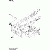 Схема вузла: Задній важіль (Маятник) (Dr-Z125Ll4 E28) для Suzuki DR-Z125 DR-Z125L