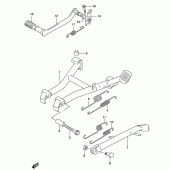 Схема вузла: Підставка (Model k3) для Suzuki GS500