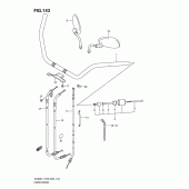 Схема вузла: Кермо & Тросики для Suzuki VL800 Boulevard C50T