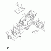 Схема узла: Заднее крыло для Suzuki GSX-R1000