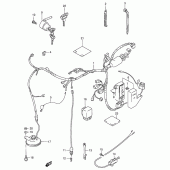 Схема вузла: Електропроводка (Model t/v) для Suzuki VS800 Intruder 800