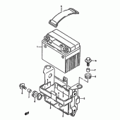 Схема вузла: Акумулятор для Suzuki DR650 DR650R