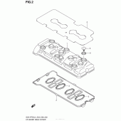 Схема узла: Клапанная крышка для Suzuki GSX-R750