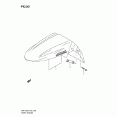 Схема вузла: Переднє крило (Gsf1250al0) для Suzuki GSF1250 Bandit