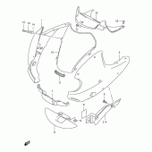 Схема узла: Облицовочные элементы (Model v) для Suzuki XF650 Freewind