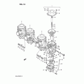 Схема узла: Карбюратор для Suzuki GSX-R750