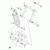 Схема вузла: Важіль прогресії для Suzuki VL800 Intruder Volusia