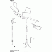 Схема узла: Руль & Тросики для Suzuki DR-Z400 DR-Z400S