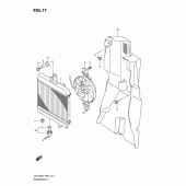 Схема узла: Радиатор для Suzuki UH125 Burgman