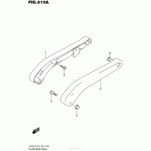 Схема вузла: Опори пасажира Suzuki LS650 Boulevard S40