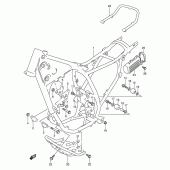 Схема вузла: Рама (Model l) для Suzuki DR250