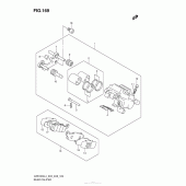 Схема вузла: Задній гальмівний супорт для Suzuki VZR1800 Boulevard M109R