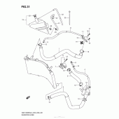 Схема узла: Патрубок системы охлаждения для Suzuki GSX1300 Hayabusa