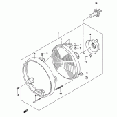 Схема вузла: Фара (Gs500k4 p24) для Suzuki GS500
