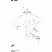 Схема вузла: Переднє крило (Gsx-R1000Al7 E28) (Ysf,yvz) для Suzuki GSX-R1000