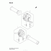 Схема узла: Пульт управления рулевой (Gsx1300Ral3 E33) для Suzuki GSX1300 Hayabusa