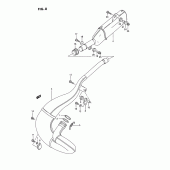 Схема вузла: Вихлопна система для Suzuki RMX250