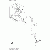 Схема вузла: Передній гальмівний циліндр Suzuki DR-Z400 DR-Z400S