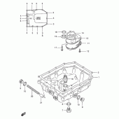 Схема узла: Поддон картера для Suzuki GSX750 Katana