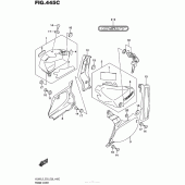 Схема вузла: Бічні панелі (Vl800Tl5 E03) для Suzuki VL800 Boulevard C50 BOSS