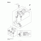 Схема узла: Lock Set (An650L3 E03) для Suzuki AN650 Burgman (EU analogue of SkyWave)
