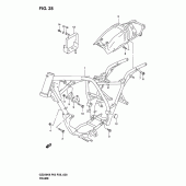 Схема узла: Рама для Suzuki GZ250 Marauder