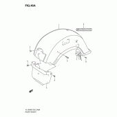 Схема вузла: Заднє крило (Model k9) для Suzuki VL1500 Intruder C1500/Boulevard C90