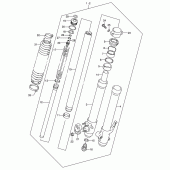 Схема узла: Передняя вилка для Suzuki DR-Z250