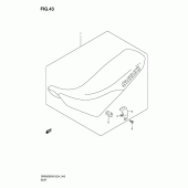 Схема вузла: Сидіння для Suzuki DR650 DR650SE