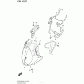 Схема вузла: Накладка фари для Suzuki SFV650 Gladius