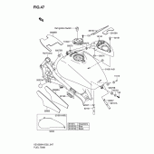 Схема вузла: Паливний бак Suzuki VZ1600 Marauder M1600
